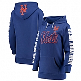 Women New York Mets G III 4Her by Carl Banks Extra Innings Pullover Hoodie Royal,baseball caps,new era cap wholesale,wholesale hats
